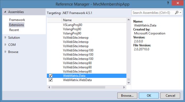 Adding WebMatrix Reference